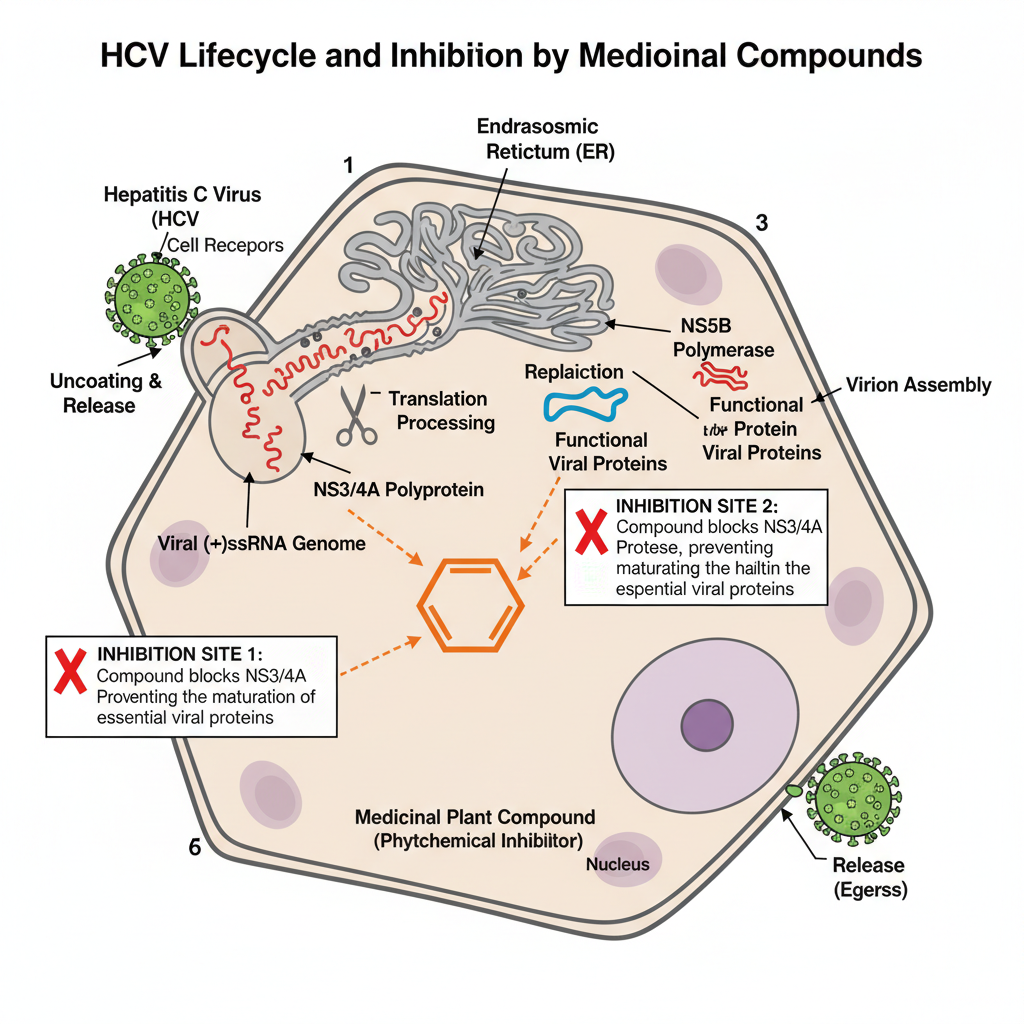 HCV Lifecycle and Inhibition